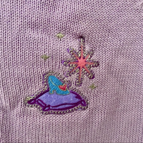 Disney Girl’s Lavender Zip down sweater Size Small - Picture 3 of 7